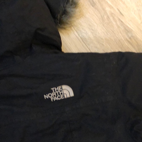 NORTH FACE WATERPROOF BLACK  TRICLIMATE FUR BLACK PARKA HYVENT - Picture 9 of 14